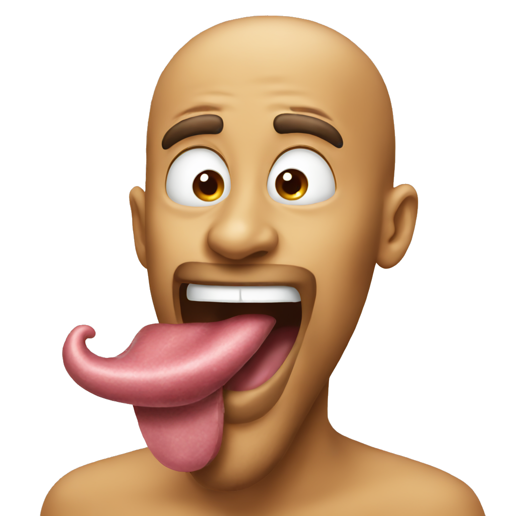 long tongue emoji