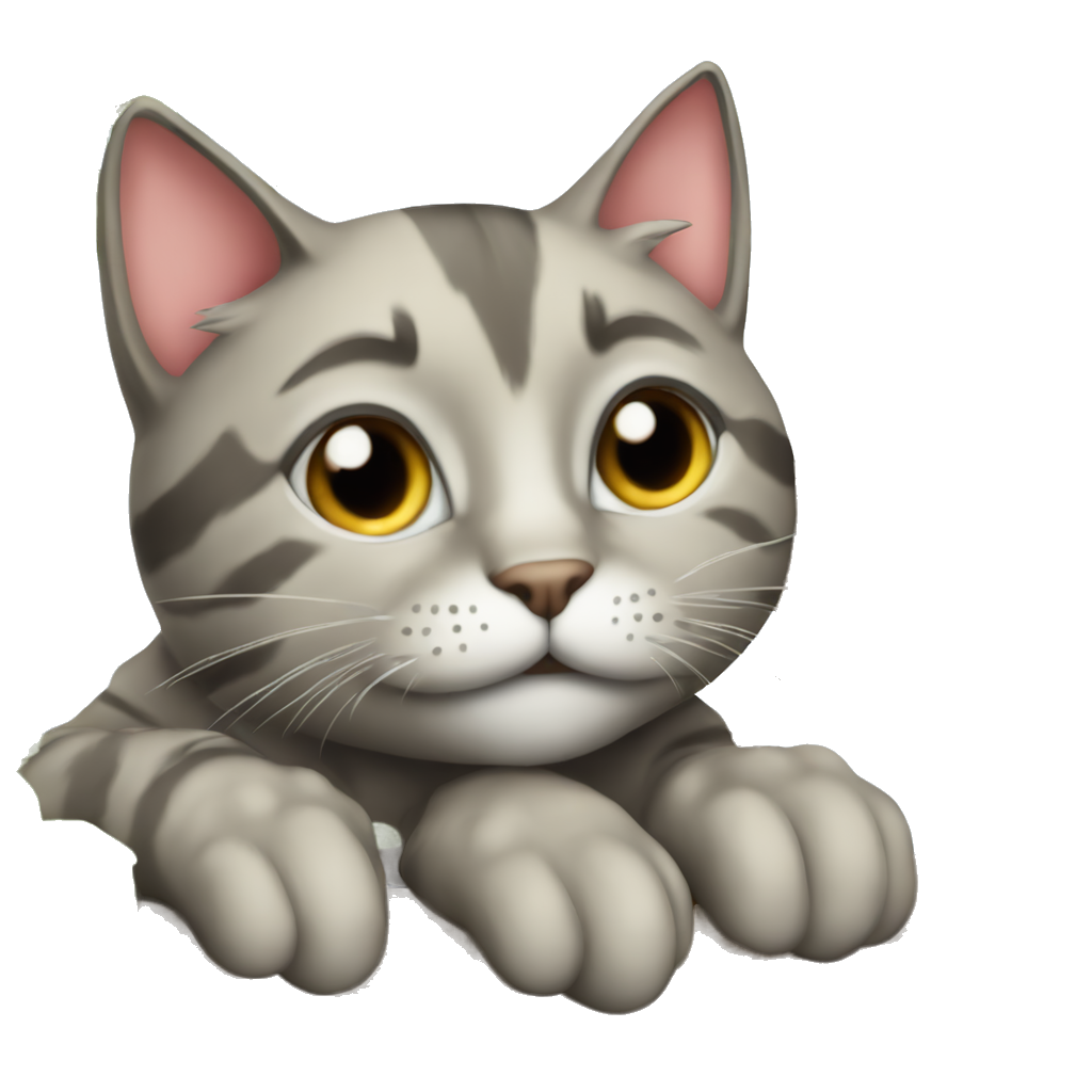 eine süße katze auf ein baum