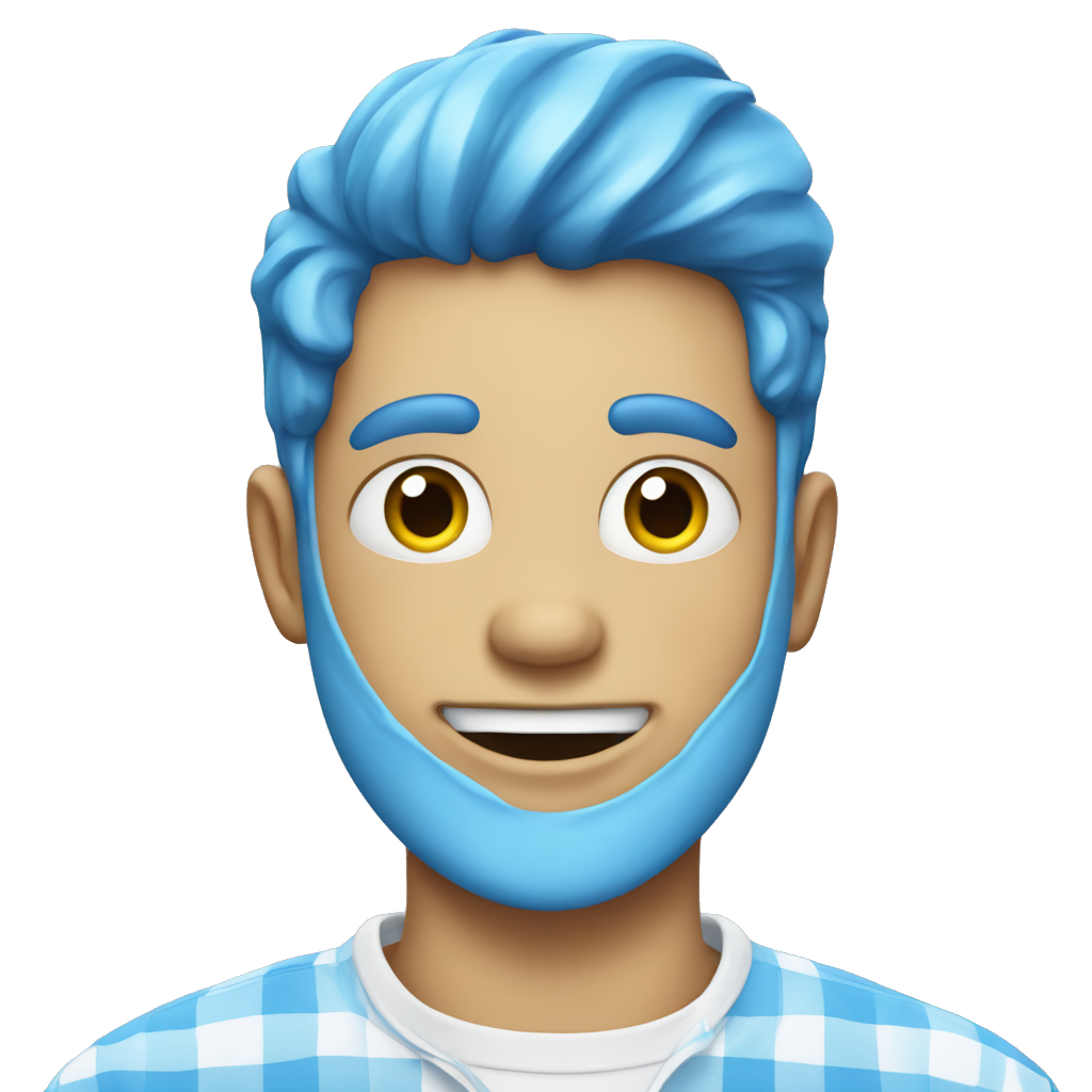 blue drivel with a white check in it like the tiktok verified one