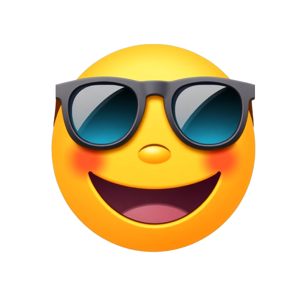 smiling face with sunglasses