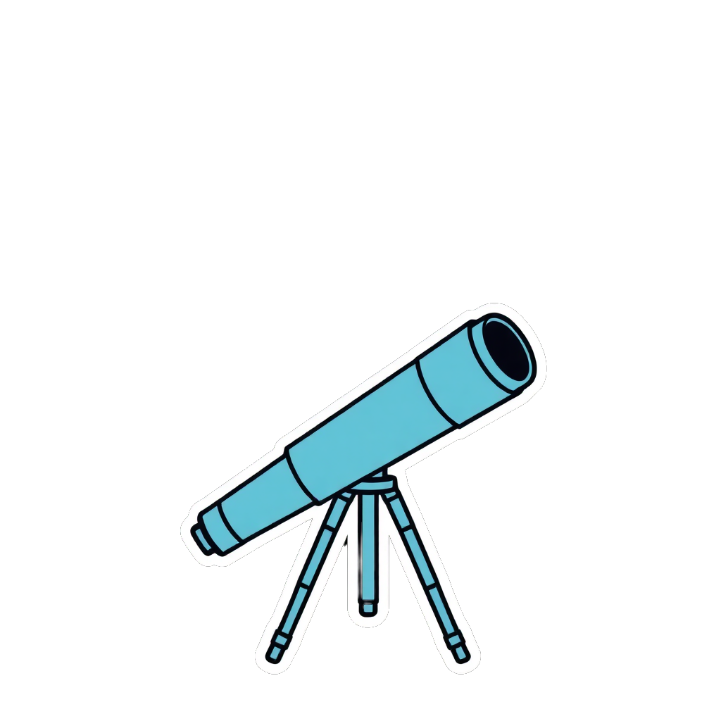 telescope pointed at stars