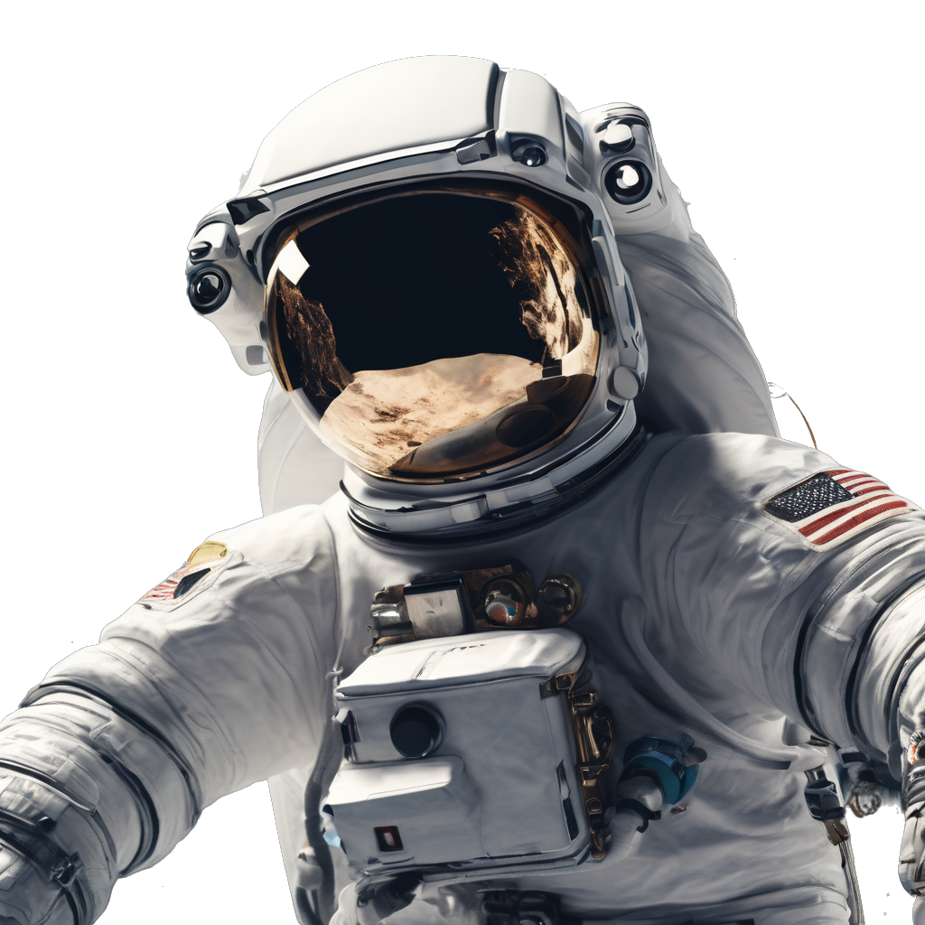 astronaut floating in space