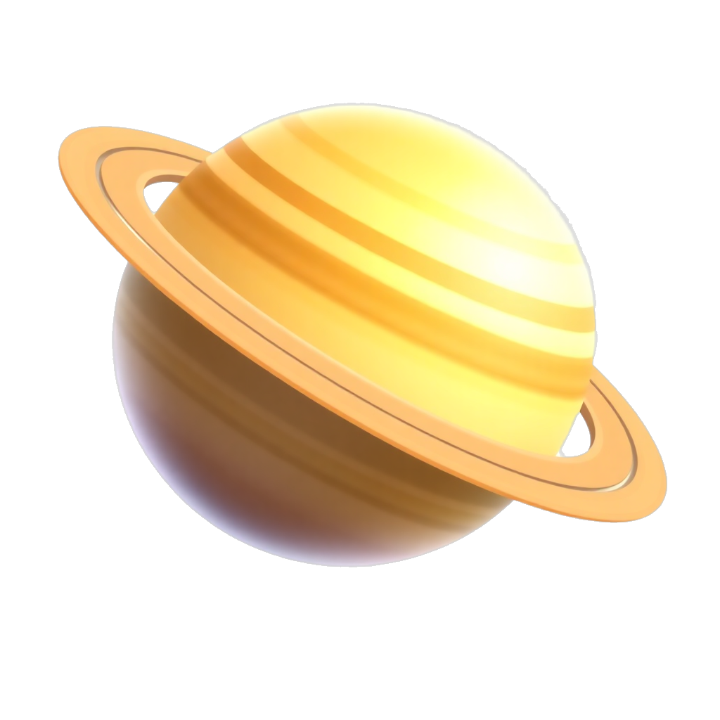 planet Saturn with rings