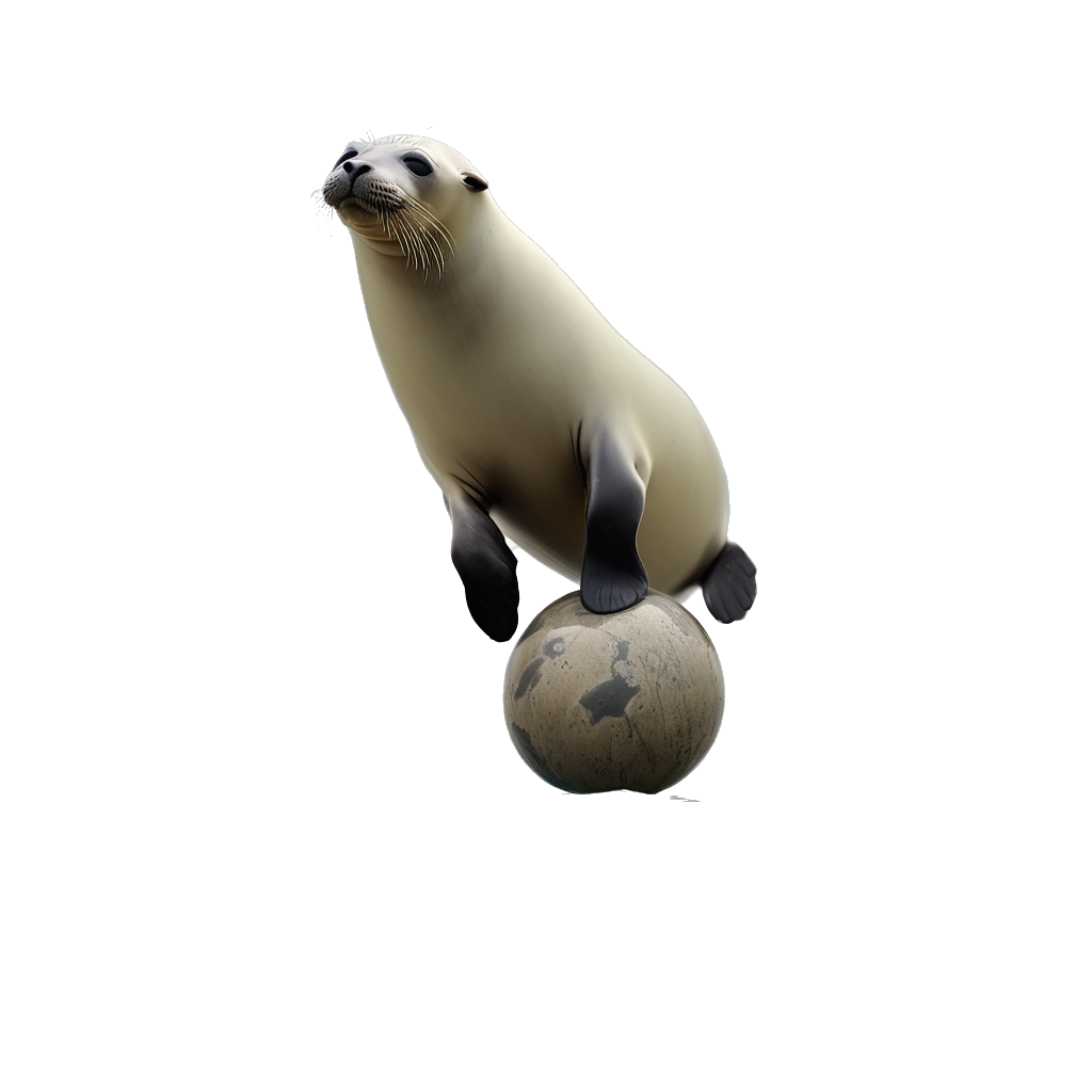 seal balancing a ball