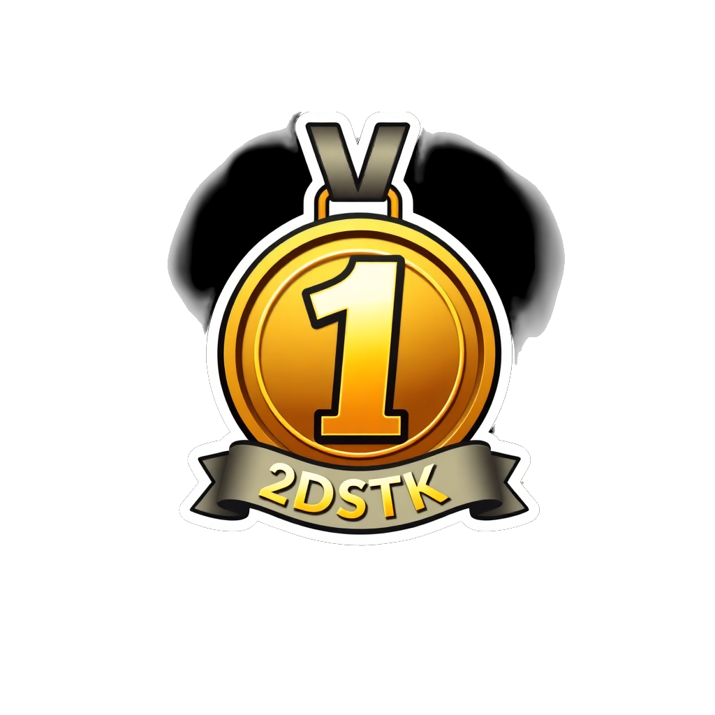 gold medal with number one