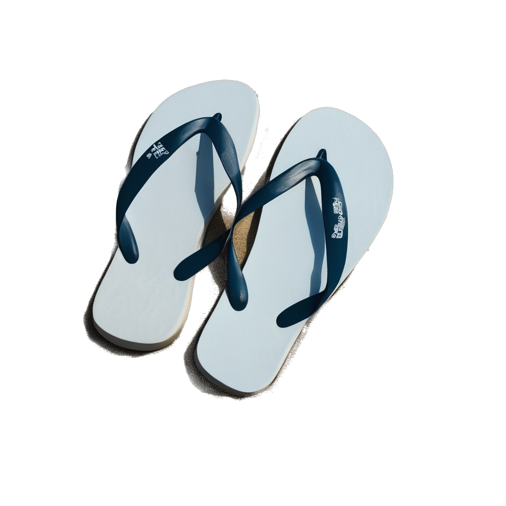 flip flops in the sand