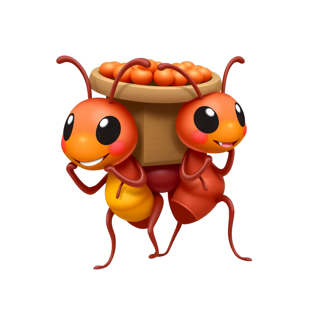 ants carrying food