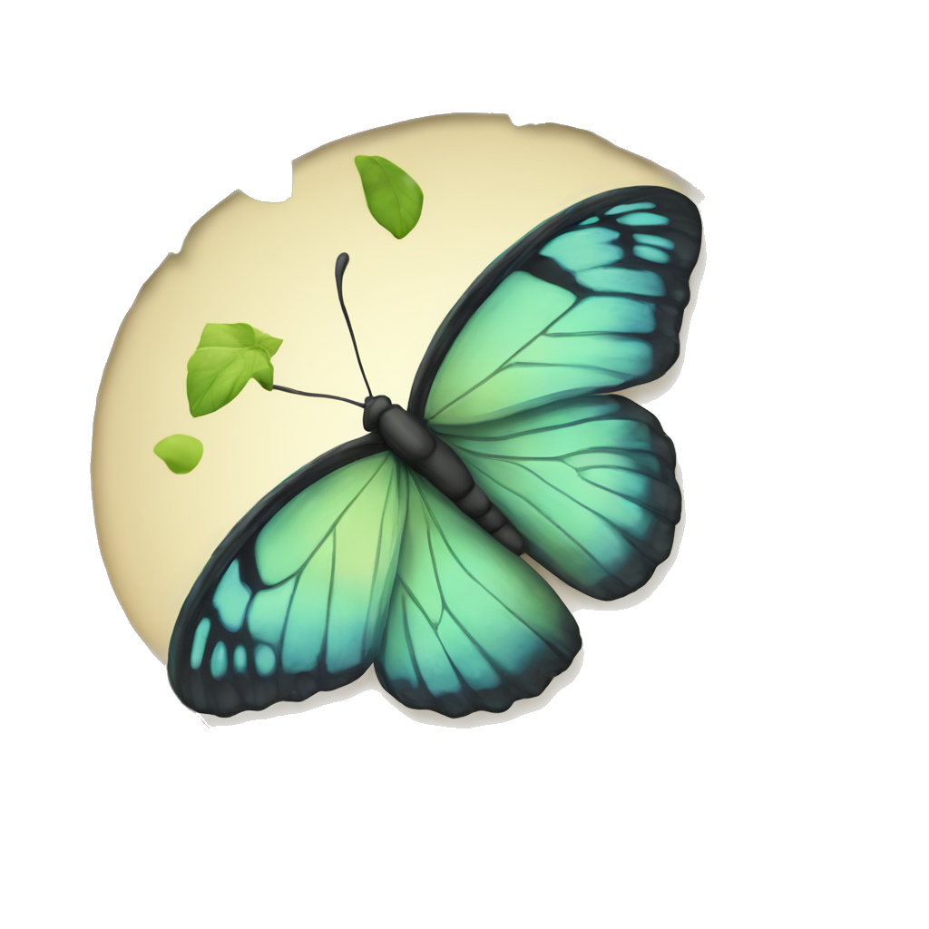 ein schmetterling an einem baum