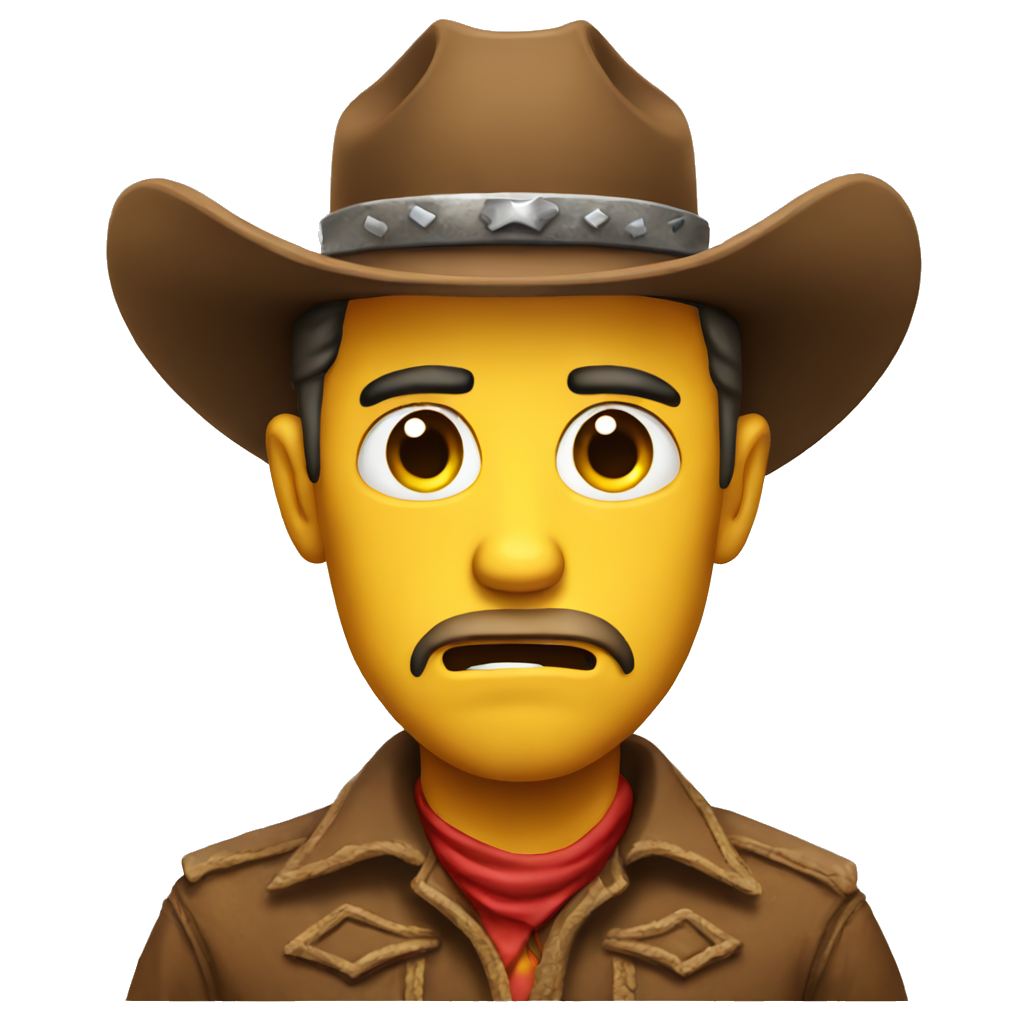 angry sad cowboy