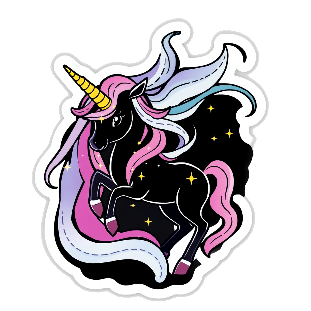 unicorn with sparkles