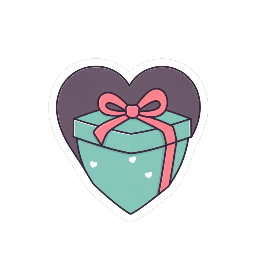heart-shaped gift box