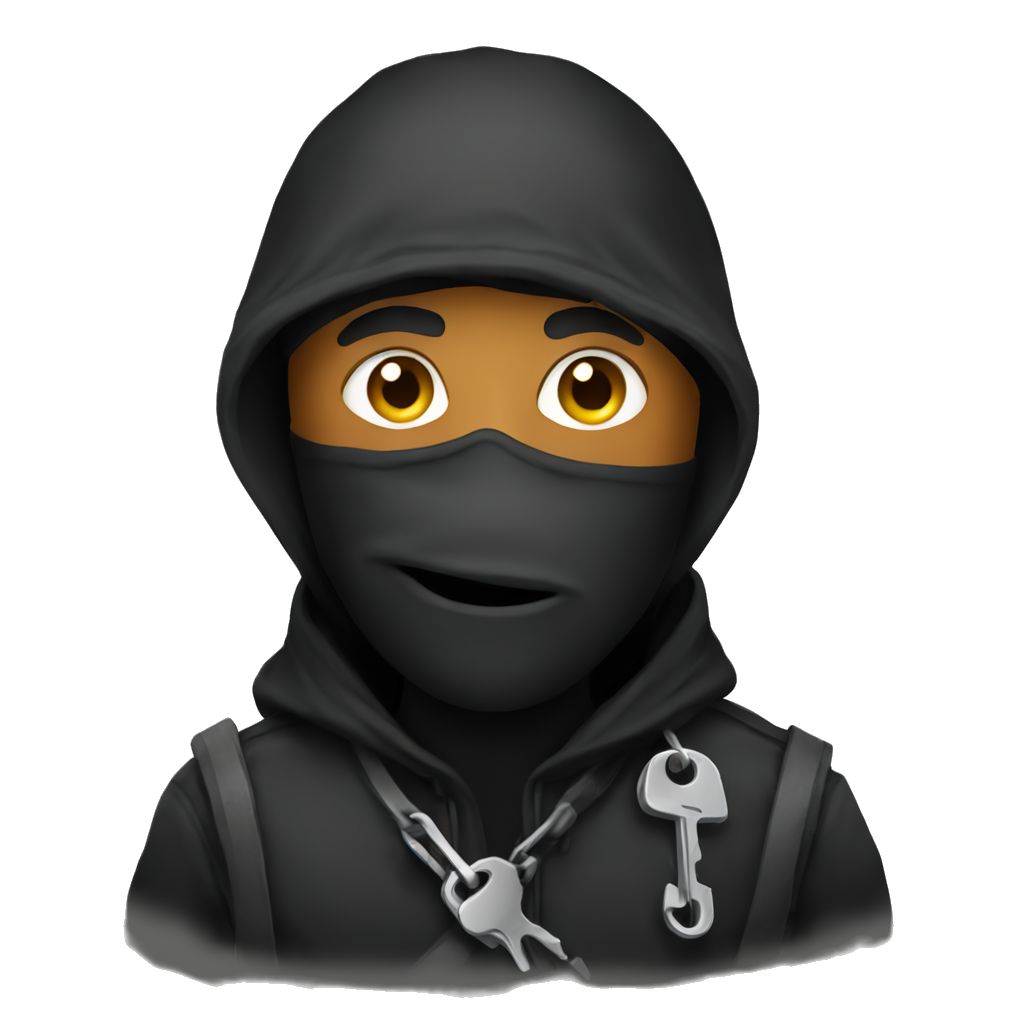 make a burglar emoji