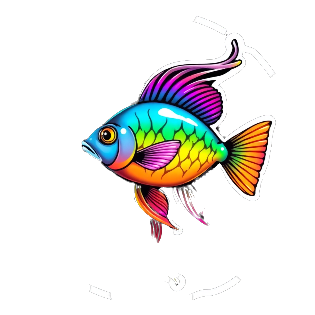 rainbow fish swimming