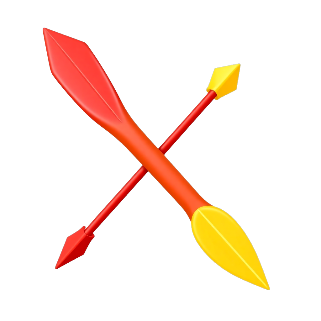 Cupid's bow and arrow